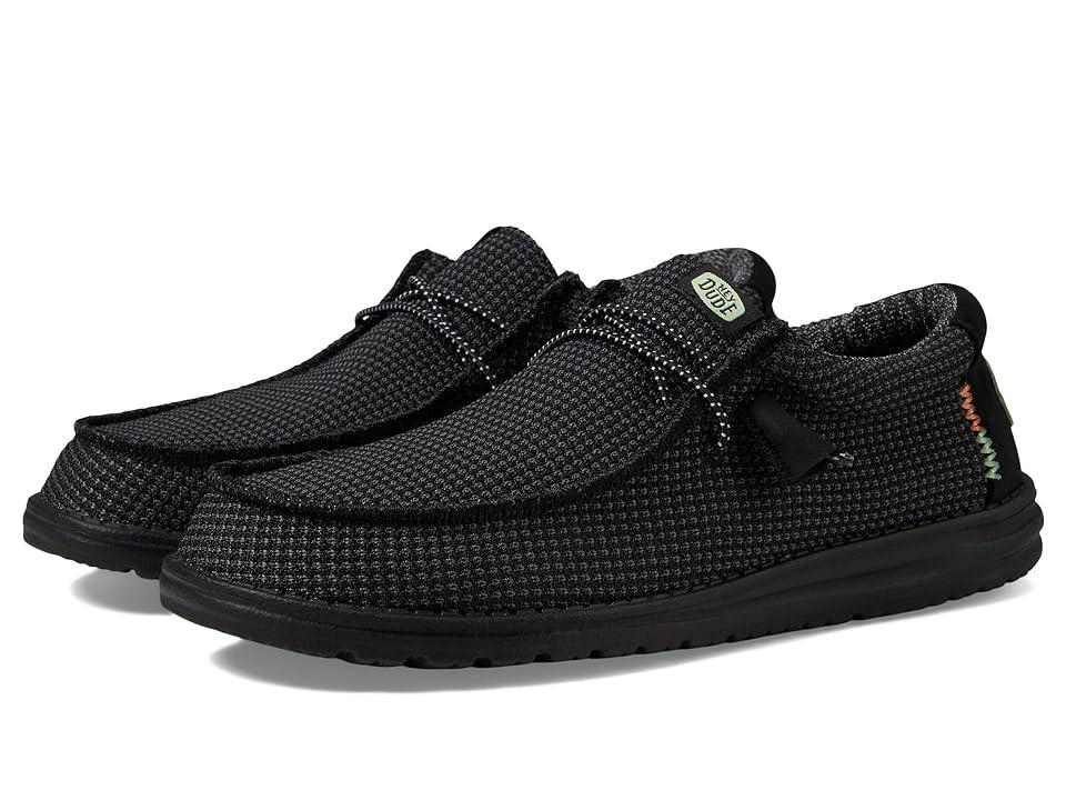 Hey Dude Wally Sport Mesh Black) Men's Shoes Product Image