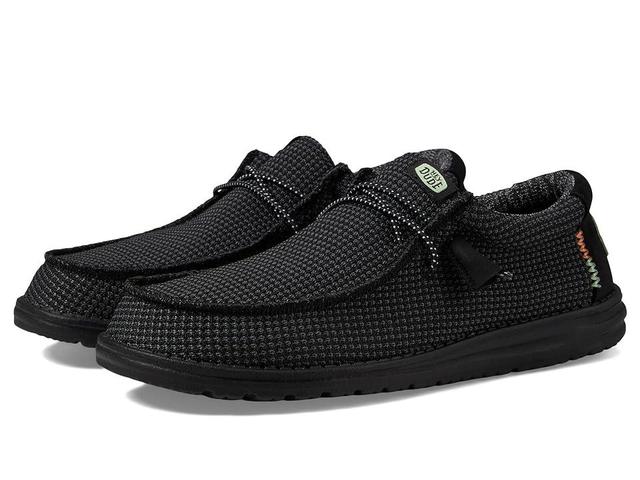 Hey Dude Wally Sport Mesh Slip-On Casual Shoes Black) Men's Shoes Product Image