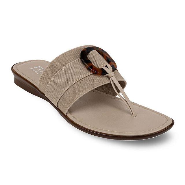 Italian Shoemakers Eddith Womens Thong Sandals Brown Product Image