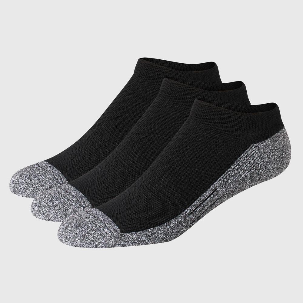 Hanes Premium Mens 3+1 Bonus Pack Cushioned No Show Socks - Black 6-12 Product Image