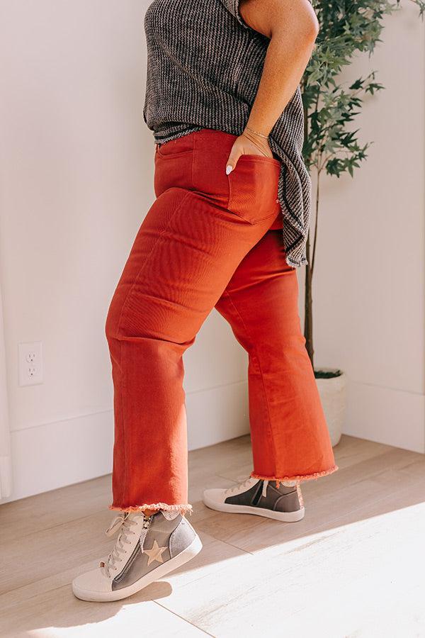 The McKenzie High Waist Jean In Rust Product Image