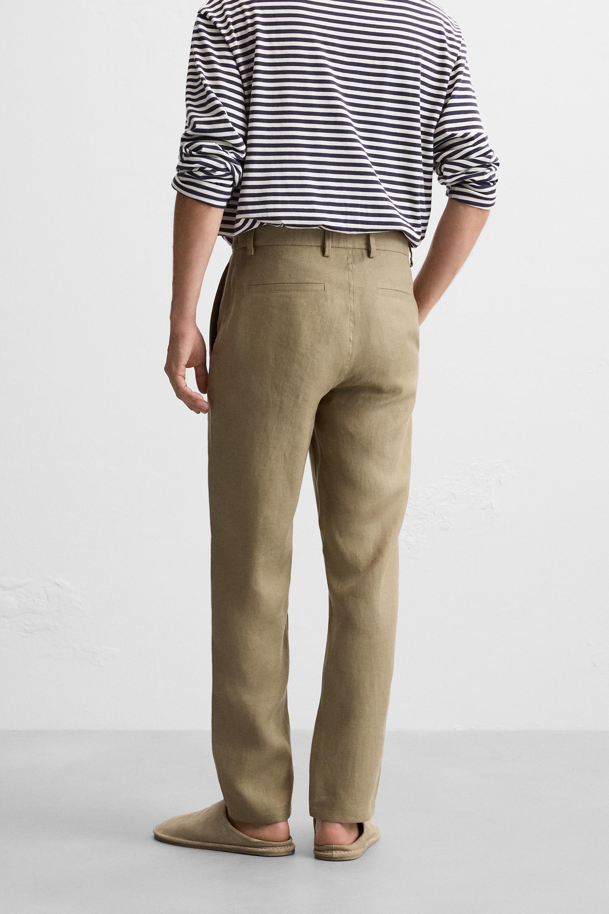 LINEN PANTS IN 100% LINEN Product Image