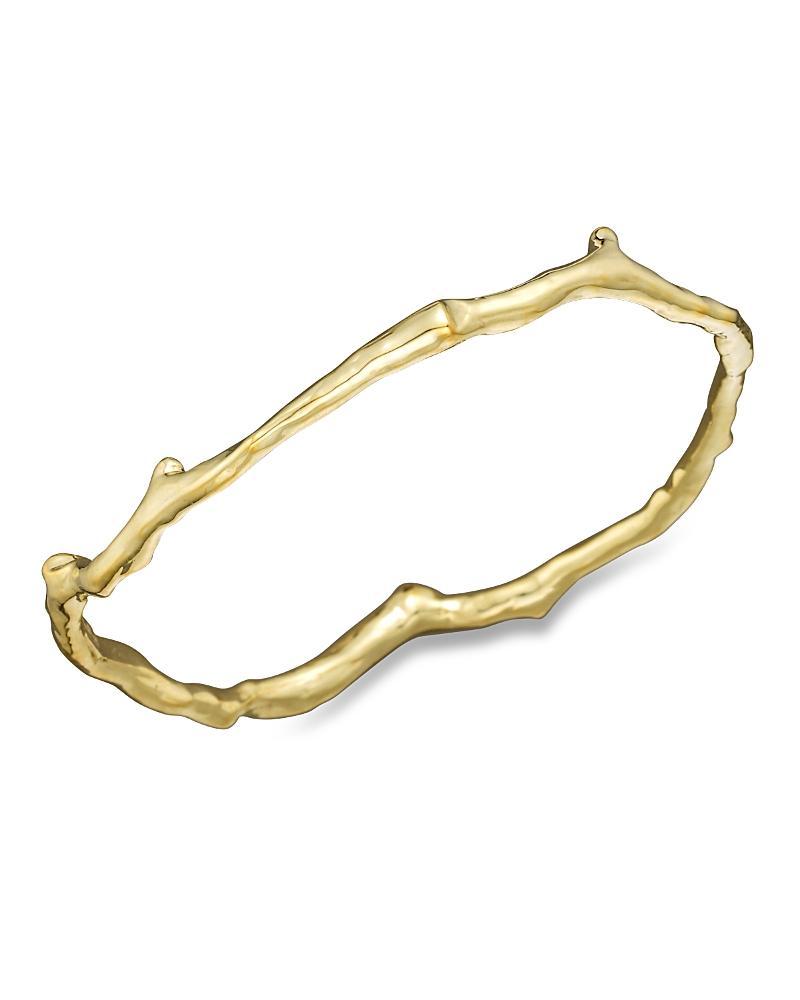 Womens Classico 18K Yellow Gold Branch Bangle Bracelet - Gold Product Image