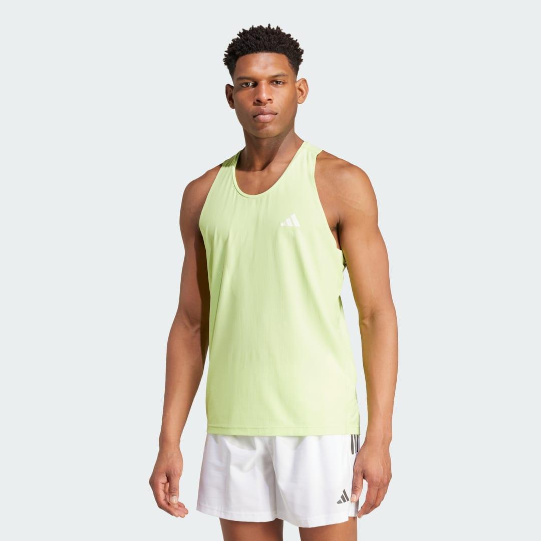 adidas Own The Run Tank Top Black S Mens Product Image