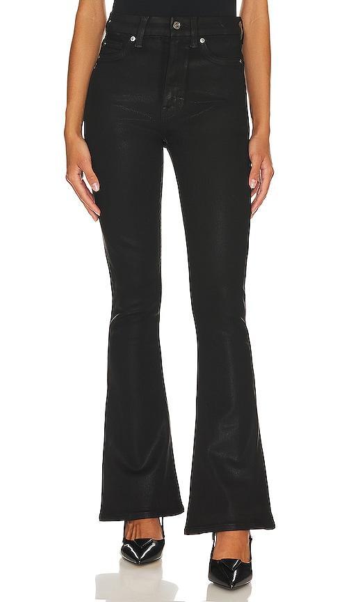 7 For All Mankind Tailorless Coated Ultra High Waist Skinny Bootcut Jeans Product Image