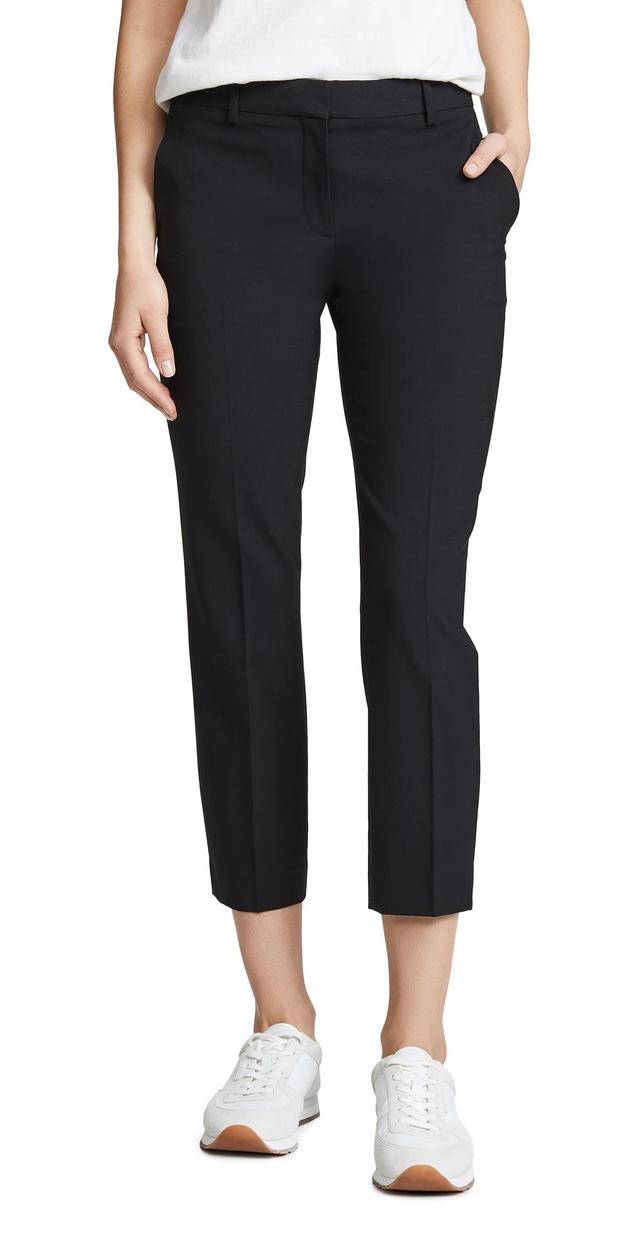 Theory Treeca Wool Blend Crop Pants Product Image