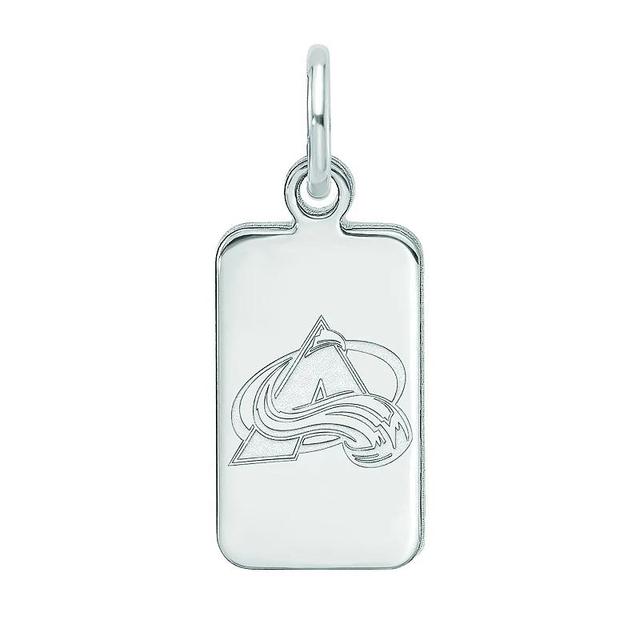 LogoArt Sterling Silver Colorado Avalanche Tag Pendant, Womens Product Image