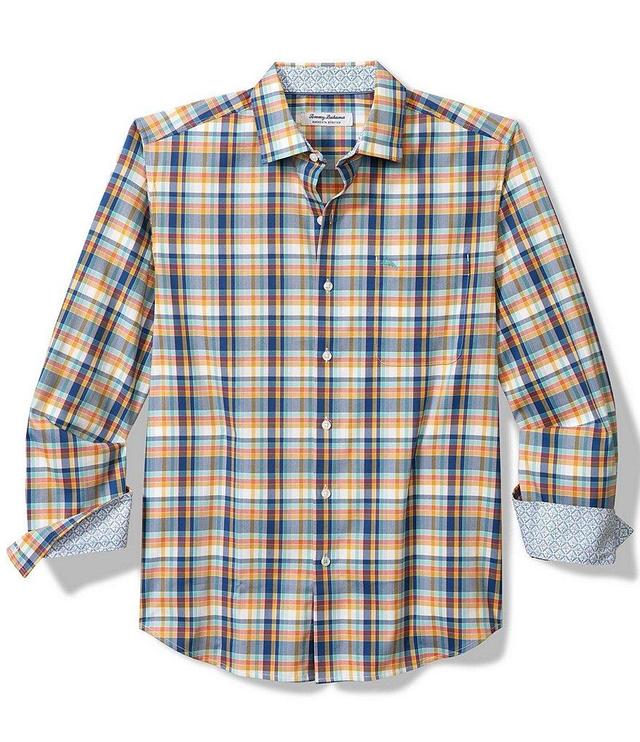 Tommy Bahama Sarasota Stretch Grenada Plaid Check Long Sleeve Shirt Product Image