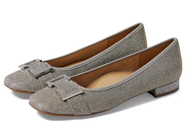 Vaneli Sinta (Platinum Nizza Fabric) Women's Flat Shoes Product Image