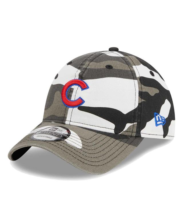 Mens New Era Camo Chicago Cubs Black Camo 9TWENTY Adjustable Hat Product Image