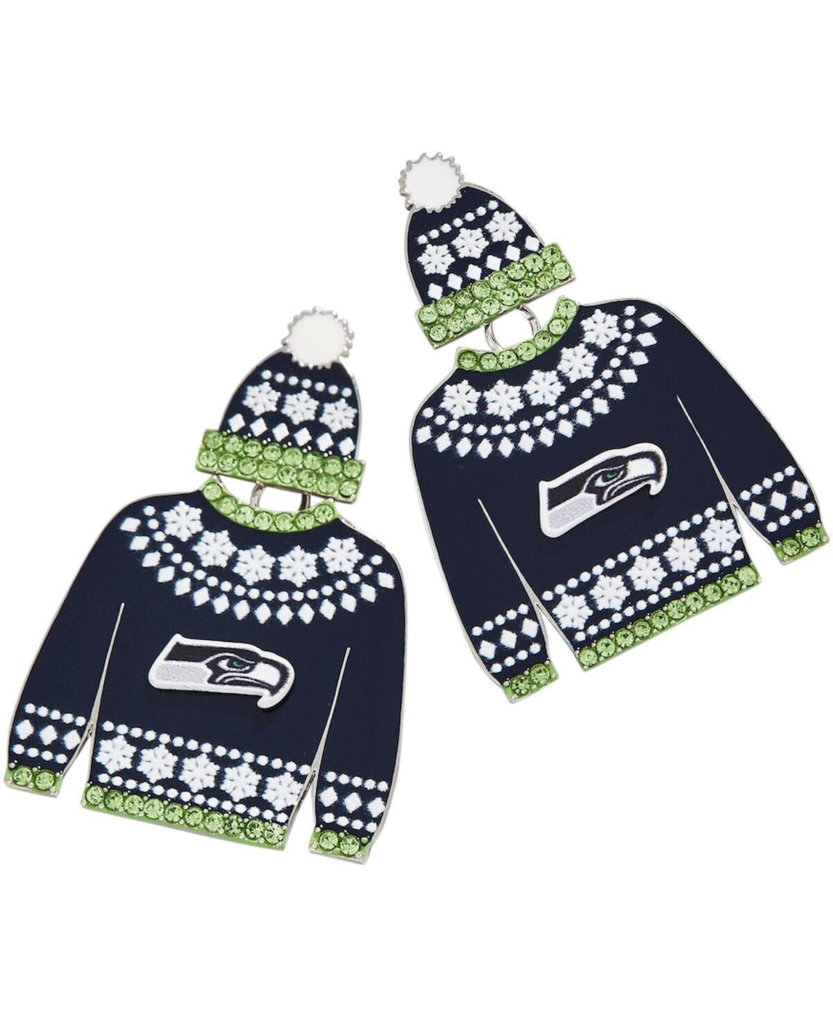 Womens Baublebar Seattle Seahawks Sweater Earrings Product Image