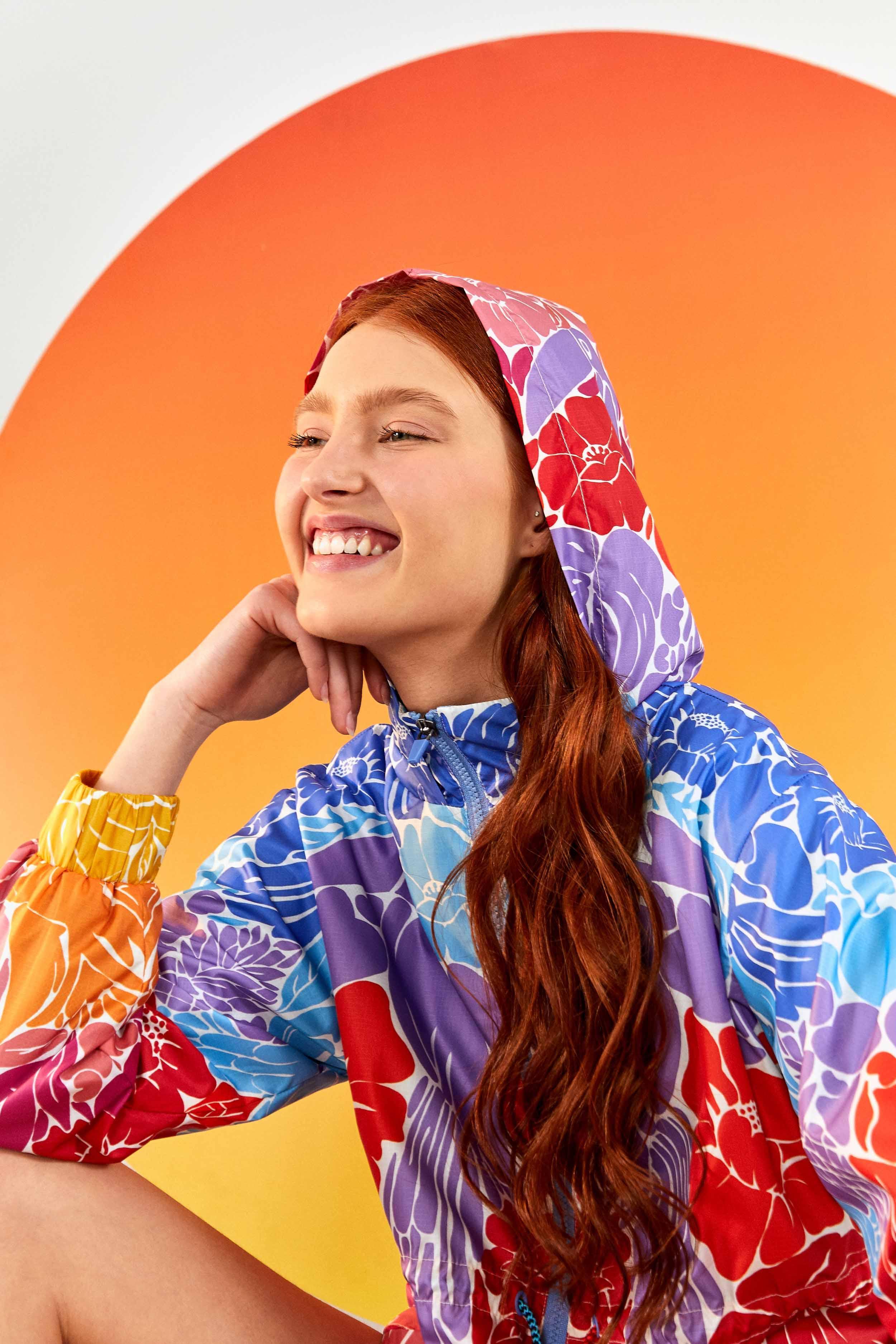 Tropical Graphic Hooded Parka, TROPICAL GRAPHIC / XS Product Image