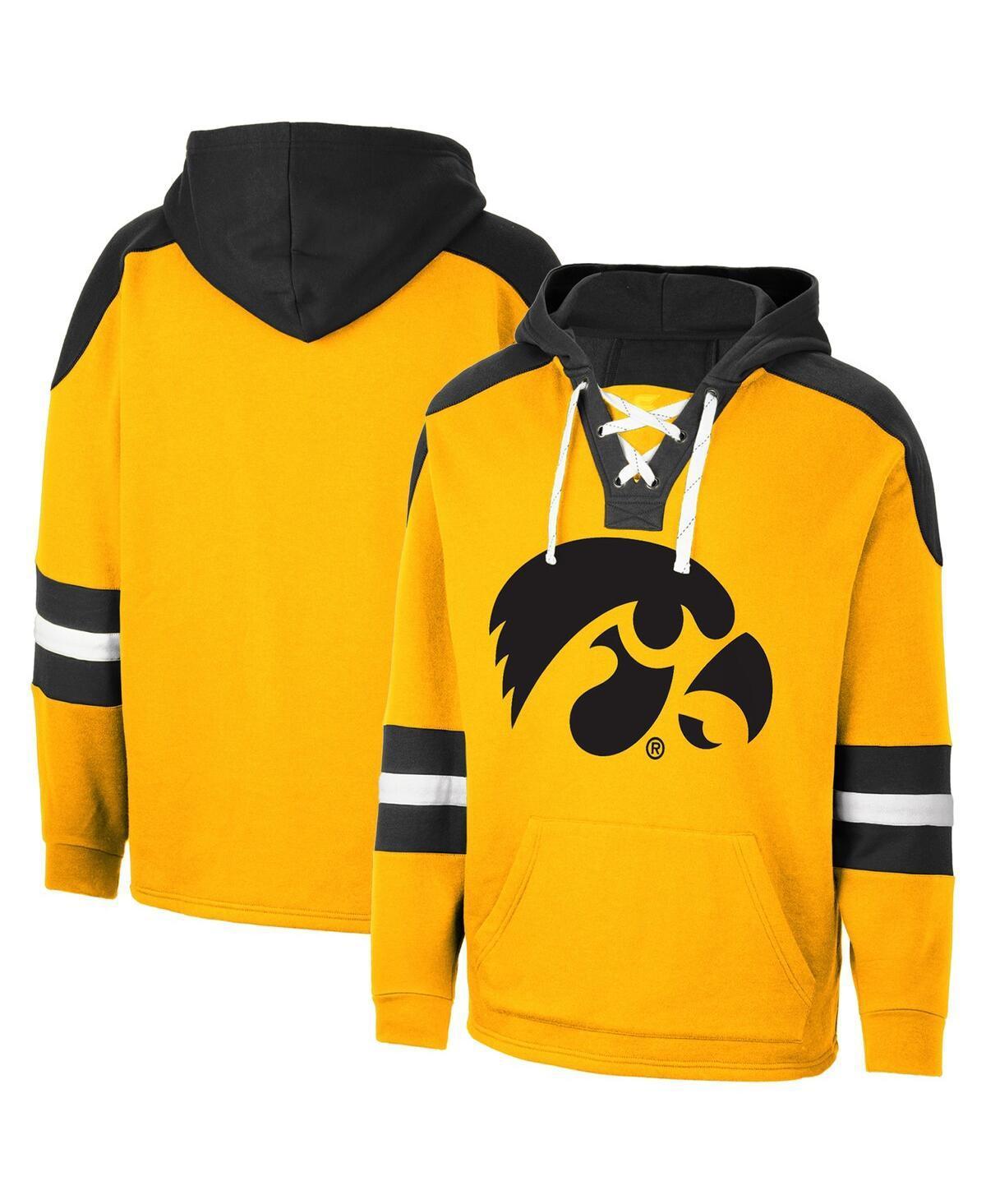 Mens Colosseum Iowa Hawkeyes Lace-Up 4.0 Pullover Hoodie Product Image