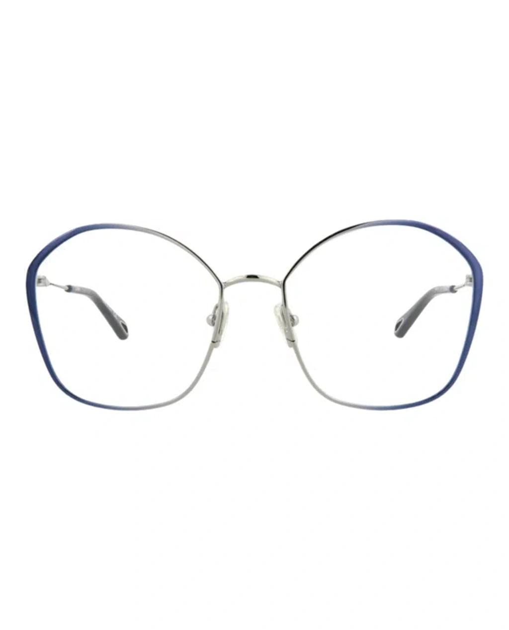 Round-frame Metal Optical Frames In White product image