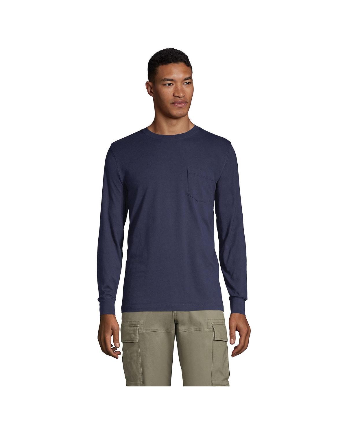 Mens Lands End Super-T Pocket Tee Product Image