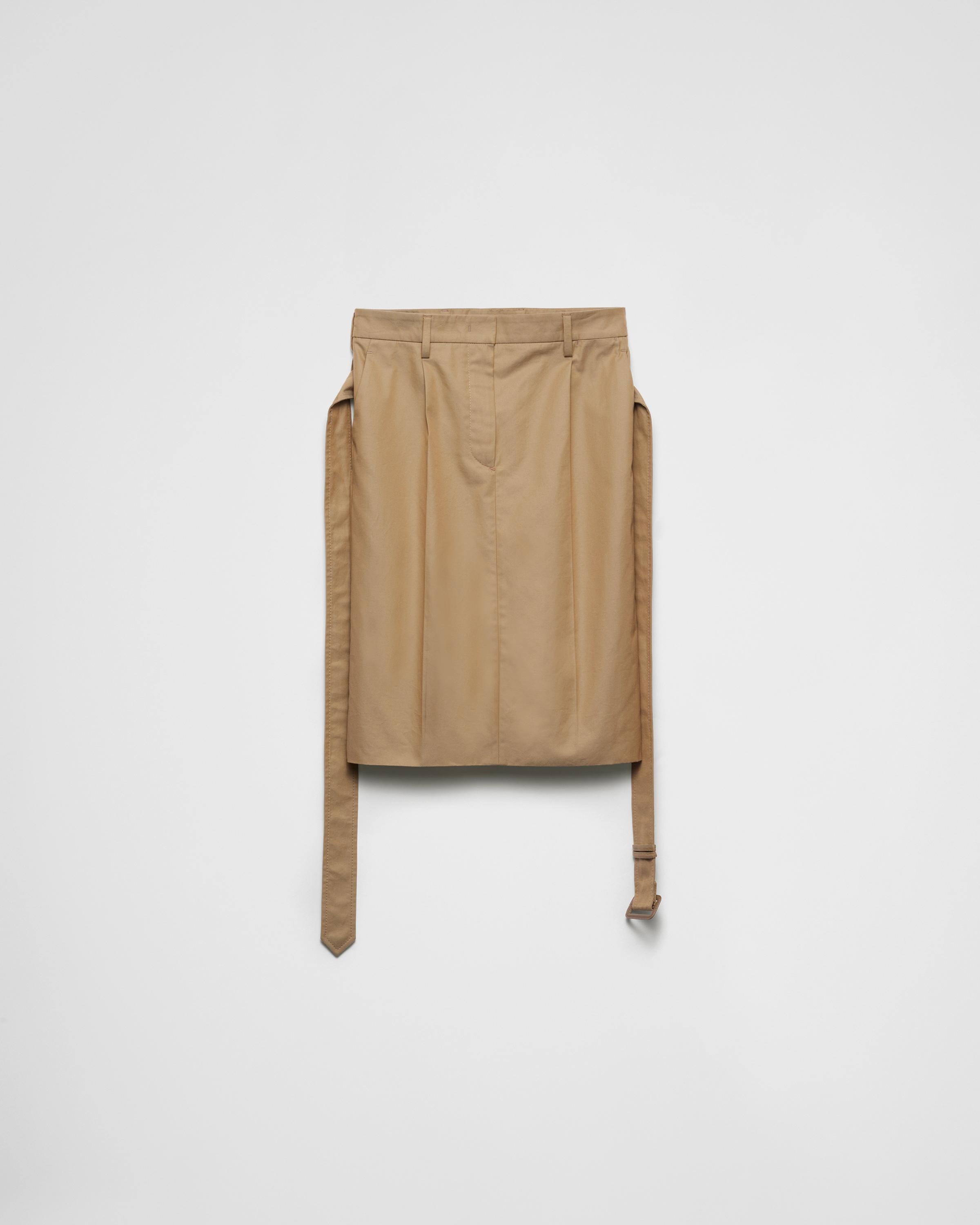 Cotton twill skirt Product Image