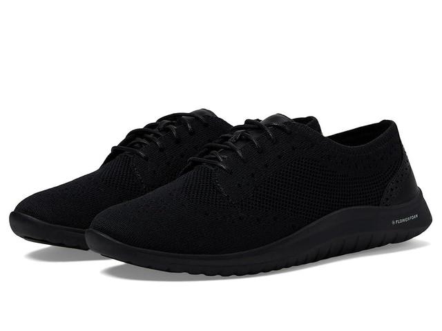 Cole Haan Zerogrand Meritt Stitchlite Oxford (Black Knit/Leather Women's Flat Shoes Product Image