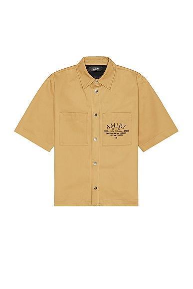 Amiri Arts District Camp Shirt Tan. (also in ). Product Image