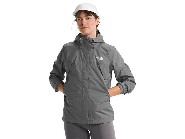 The North Face Antora Jacket (Smoked Pearl) Women's Clothing Product Image