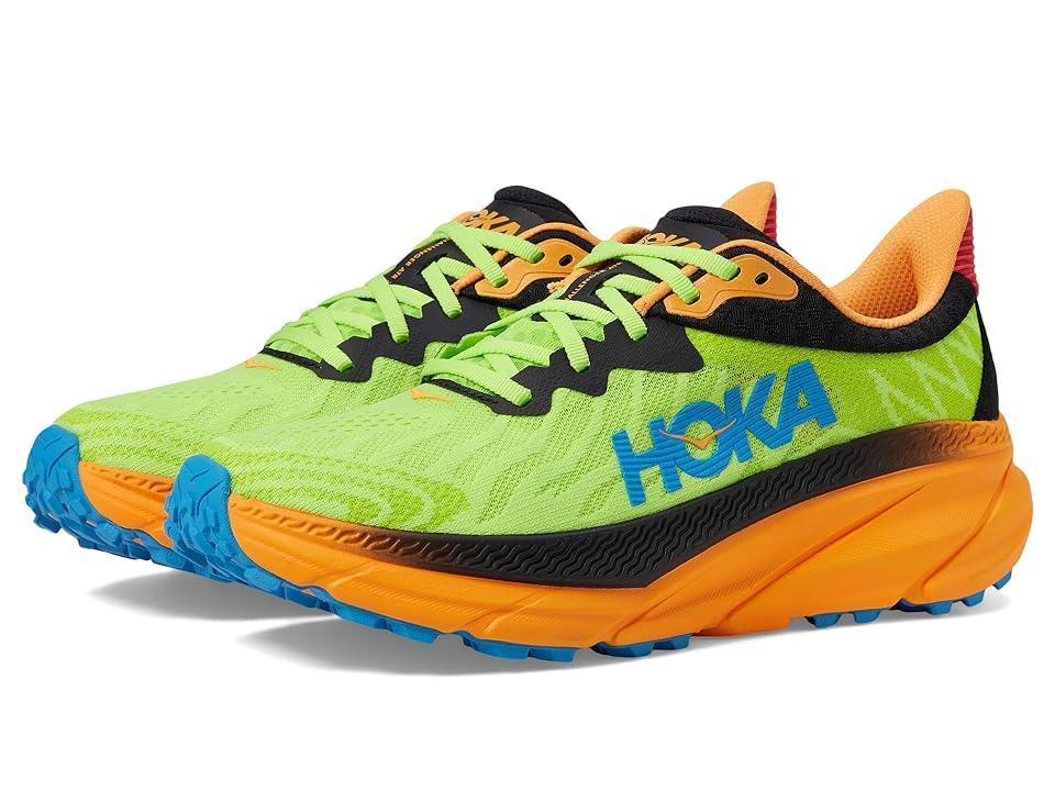 Hoka Men's Challenger 7 (Black/Lettuce) Men's Shoes Product Image