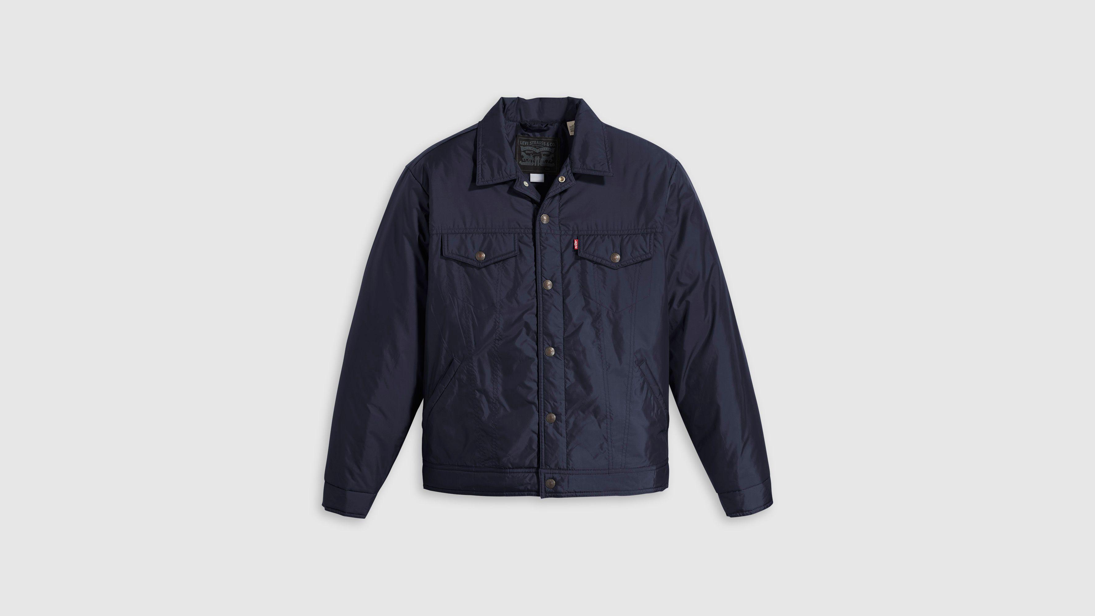 Relaxed Fit Padded Trucker Jacket Product Image