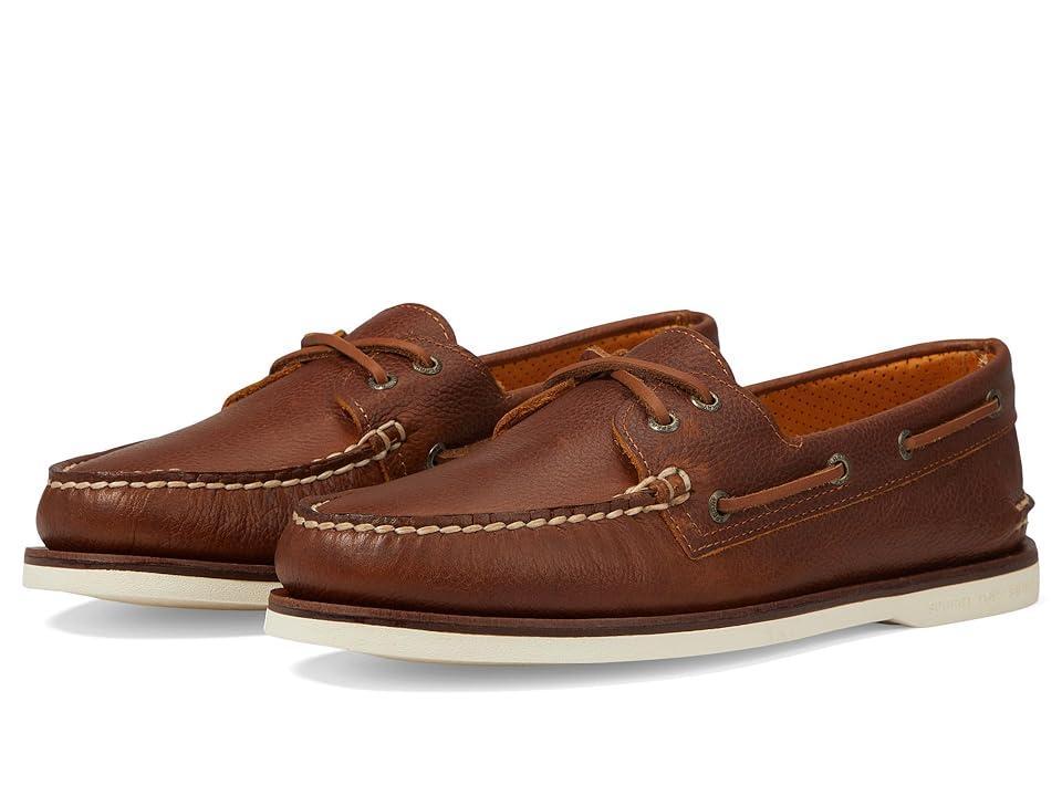 Sperry Gold A/O 2-Eye Tumbled (Brown) Men's Shoes Product Image