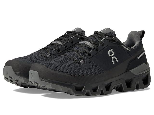 On Men's Cloudwander Waterproof (Black/Eclipse) Men's Shoes Product Image