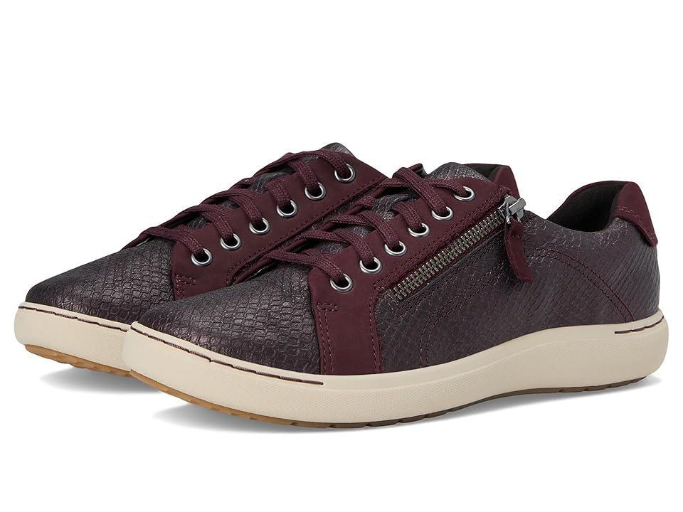 Clarks Nalle Lace (Wine Intrest Leather) Women's Shoes Product Image