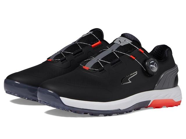 PUMA Golf Alphacat Nitro Disc (Puma /Quiet Shade/Red Blast) Men's Shoes Product Image