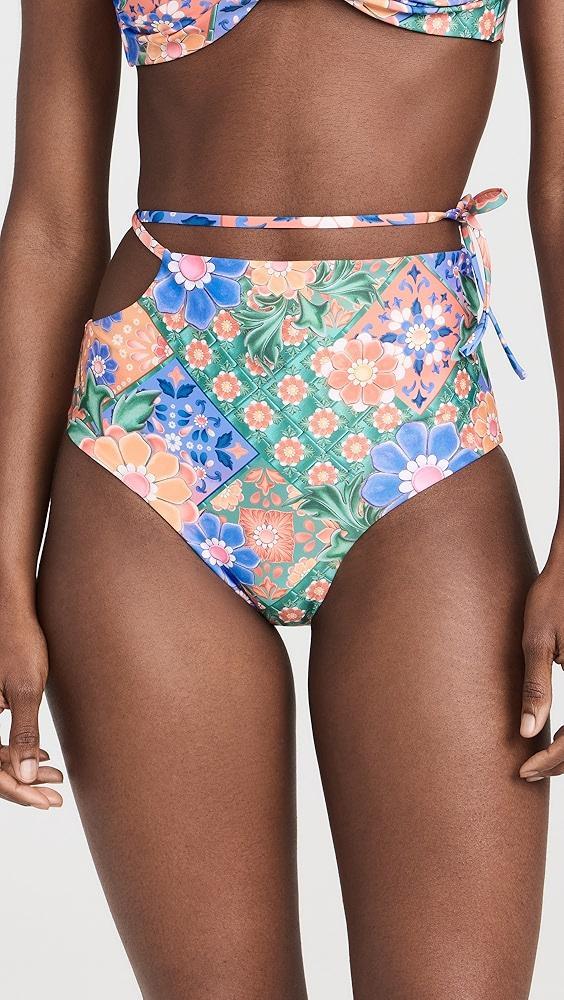 Agua Bendita Glenda Tile Bikini Bottoms | Shopbop Product Image