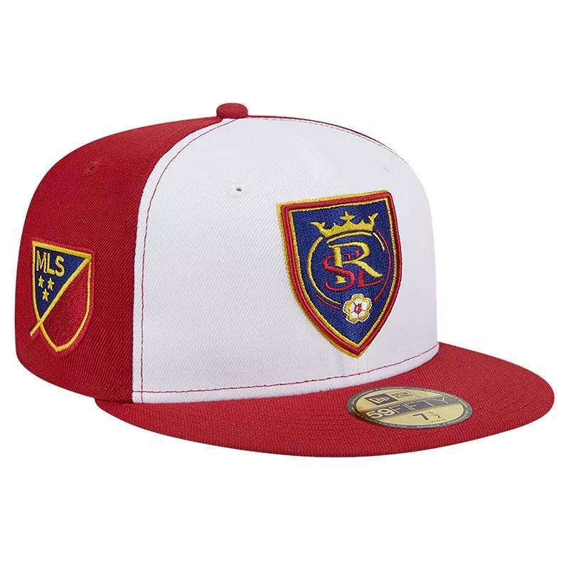 Mens New Era White/Red Real Salt Lake 2024 Kick Off Collection 59FIFTY Fitted Hat Product Image