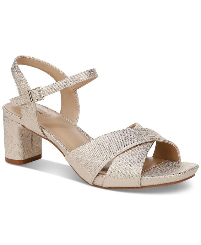 Giani Bernini Womens Zummaa Memory Foam Block Heel Dress Sandals, Created for Macys Product Image