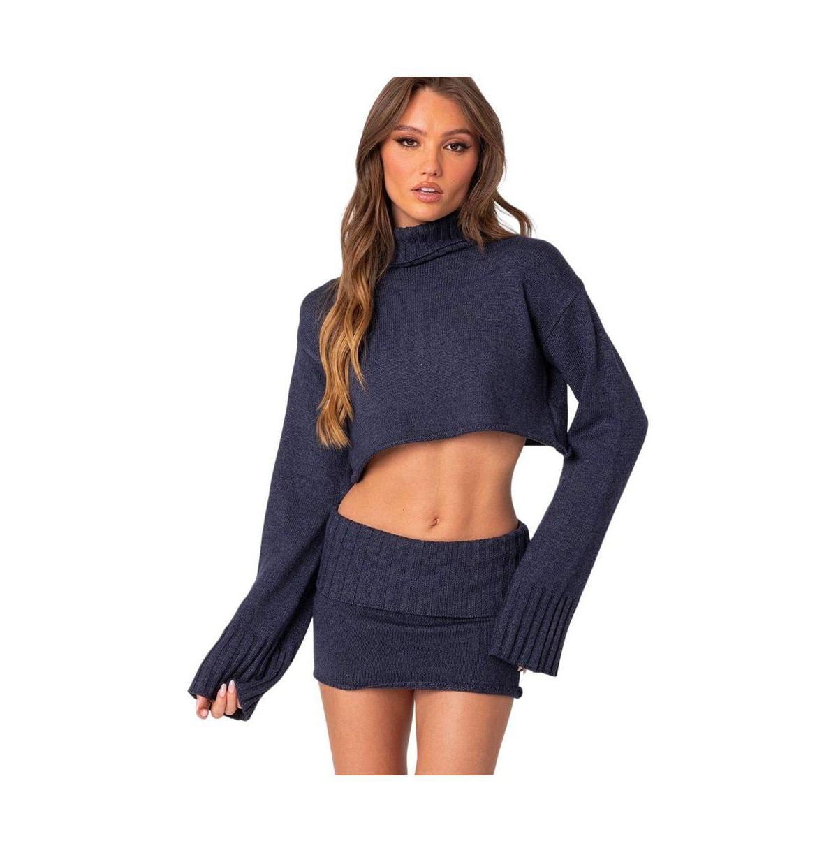 Womens Gino cropped turtle neck sweater Product Image