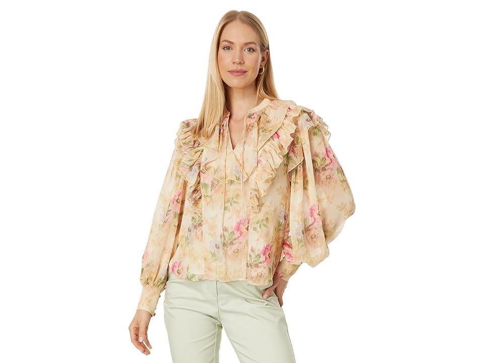 Ted Baker Helenoh Ruffle Detail Shirt with Neck Tie Women's Clothing Product Image