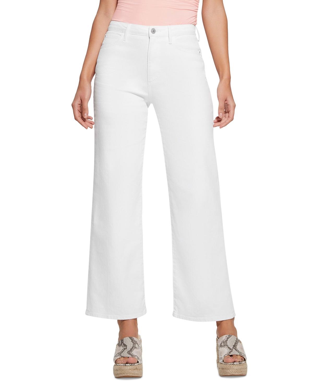 Guess Womens Wide-Leg Ankle Jeans Product Image