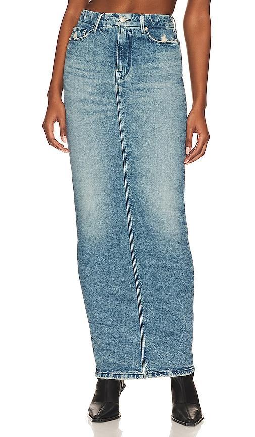 Tube Maxi Denim Skirt Product Image