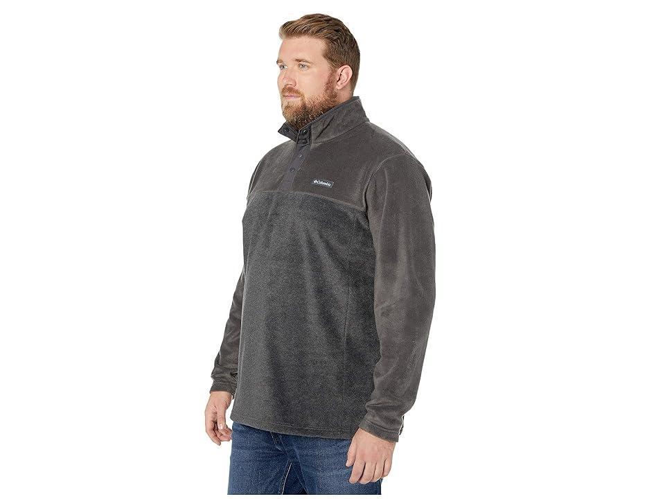 Columbia Big Tall Steens Mountain Half Snap (Charcoal Heather/Shark) Men's Fleece Product Image