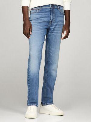 Medium Wash Straight Fit Knit Jean Product Image