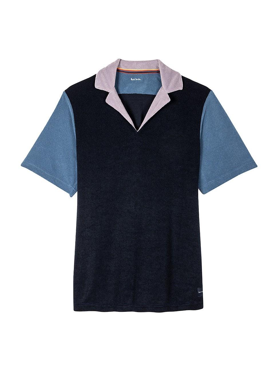 Mens Towelling Short-Sleeved Shirt Product Image