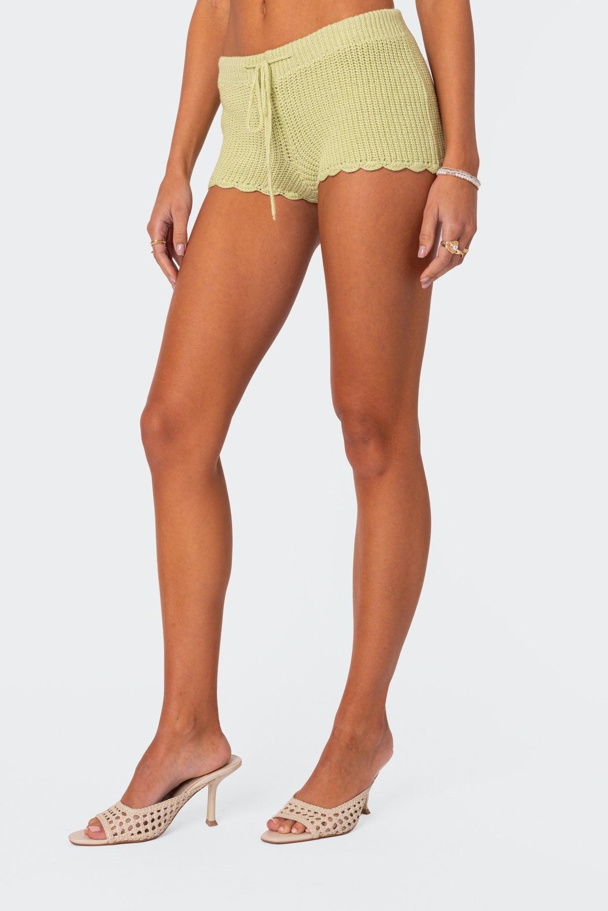 Danika Crochet Shorts Product Image