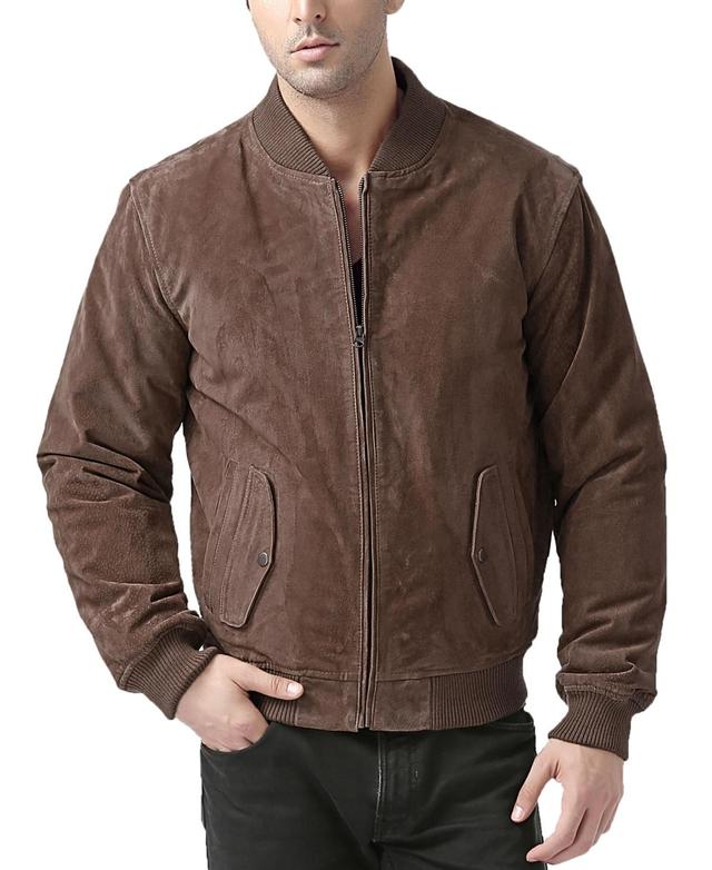 Bgsd Men Urban Leather Bomber Jacket Product Image