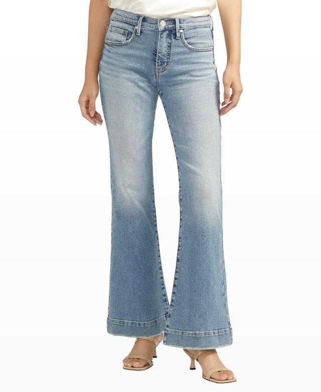 Jag Womens Kait Mid Rise Flare Leg Jeans Product Image