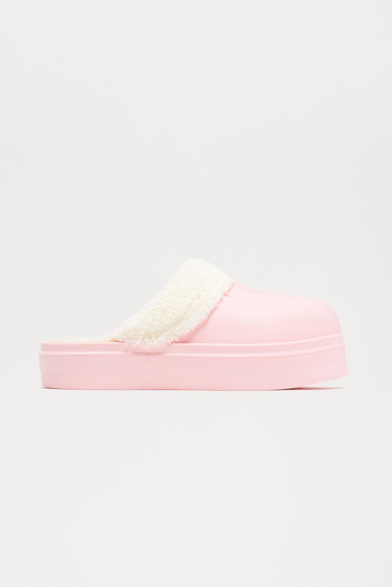 Staying Comfy Platform Slippers - Pink Product Image