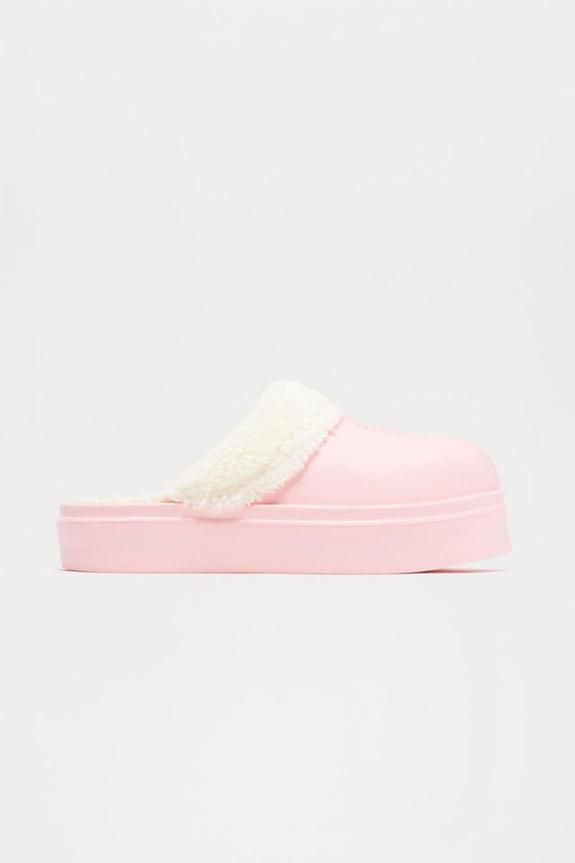 Staying Comfy Platform Slippers - Pink Product Image