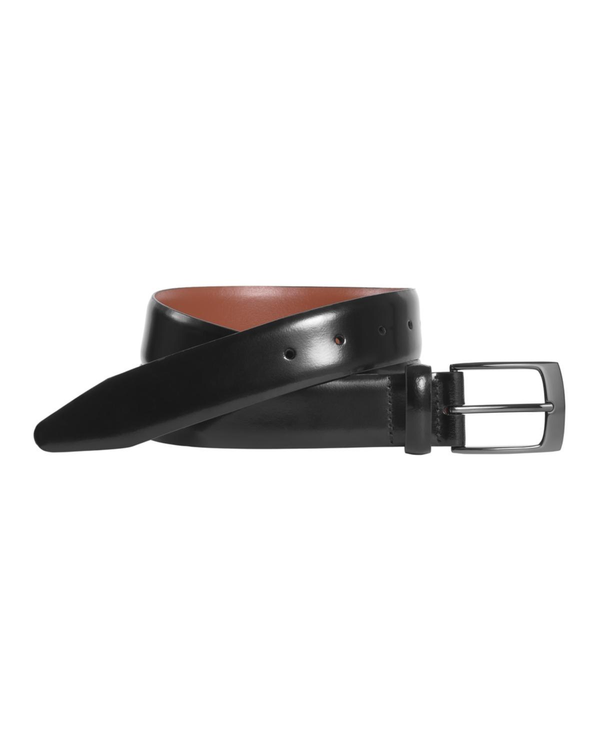 Johnston & Murphy Brush-Off Leather Belt (Black) Belts Product Image