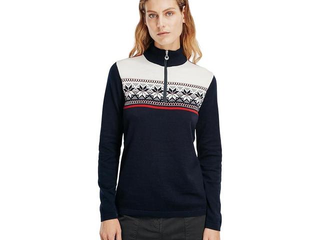 Dale of Norway Liberg Sweater Raspberry/Off-White) Women's Clothing Product Image