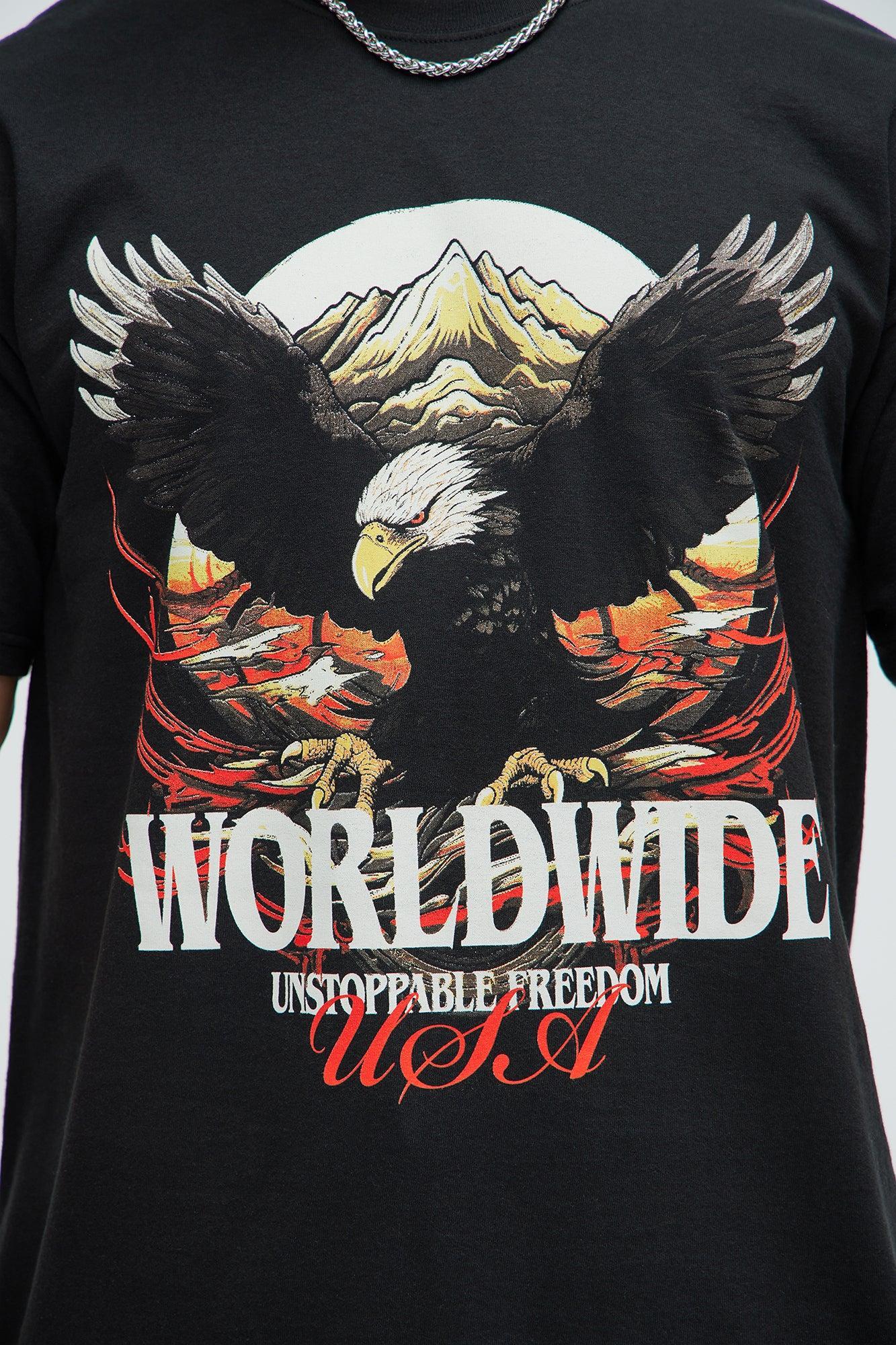 Worldwide Unstoppable Freedom USA Short Sleeve Tee - Black Product Image