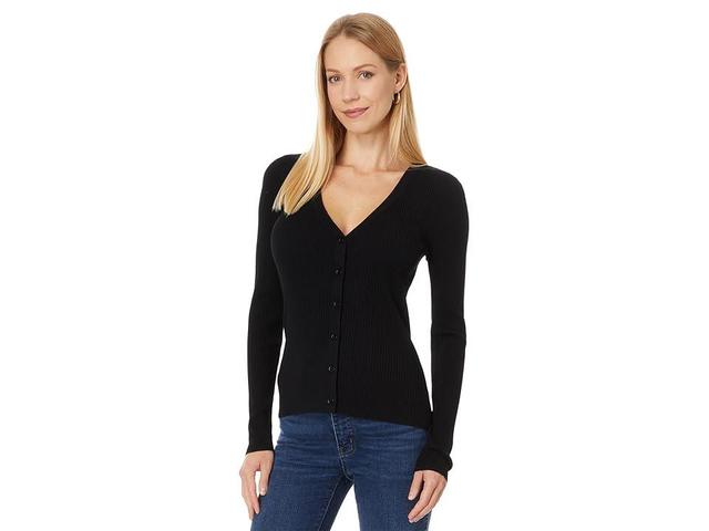 Lilla P Ribbed Cardigan Sweater Women's Sweater Product Image