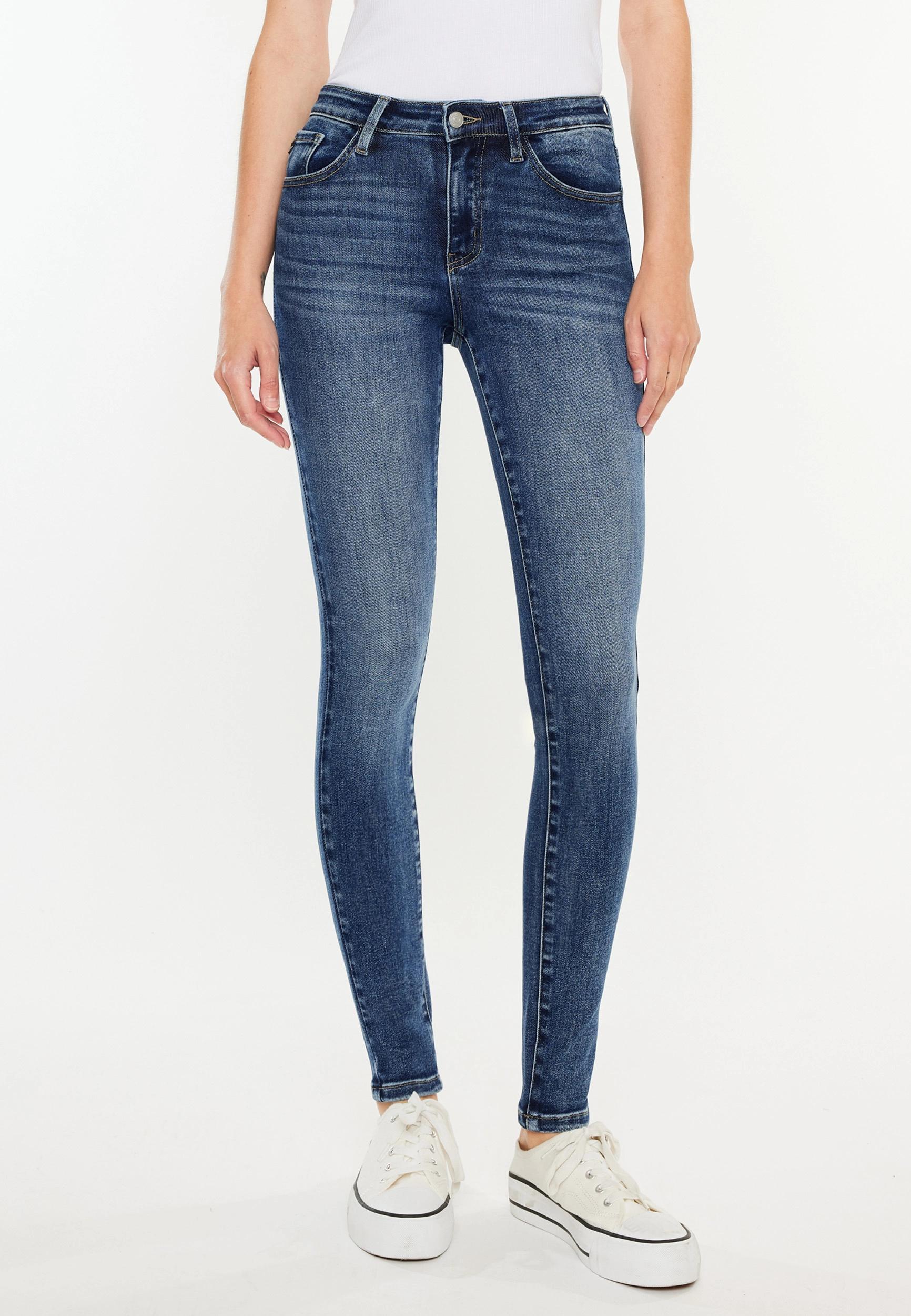 Kancan Kancan Womens Essentials High Rise Skinny Jeans Blue Size 26 - Maurices Product Image