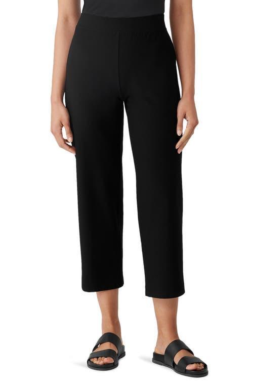 Eileen Fisher Straight Leg Crop Pants Product Image